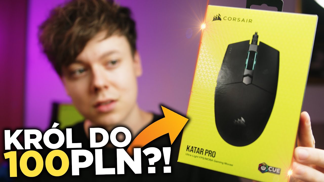 NAJLEPSZA MYSZKA do 100 ZŁ? 🚨 - Test i recenzja Corsair Katar Pro