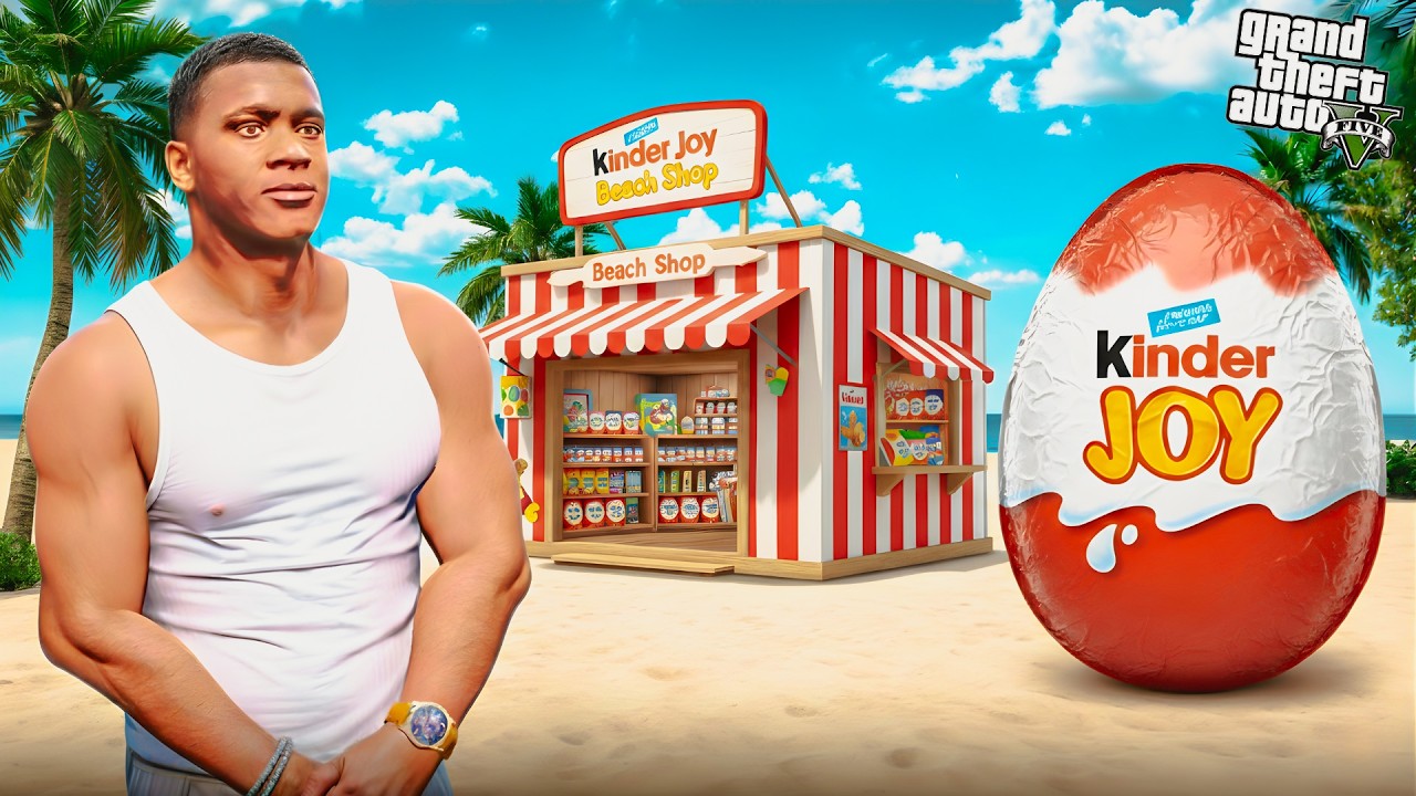 Franklin Found Biggest Kinder Joy Chocolate 😲in Gta5 Malayalam