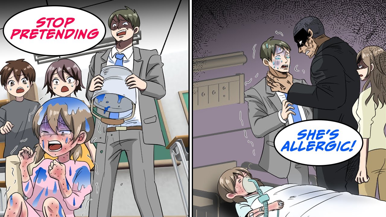 My teacher put blue on me as he didn't believe I was allergic [Manga Dub]