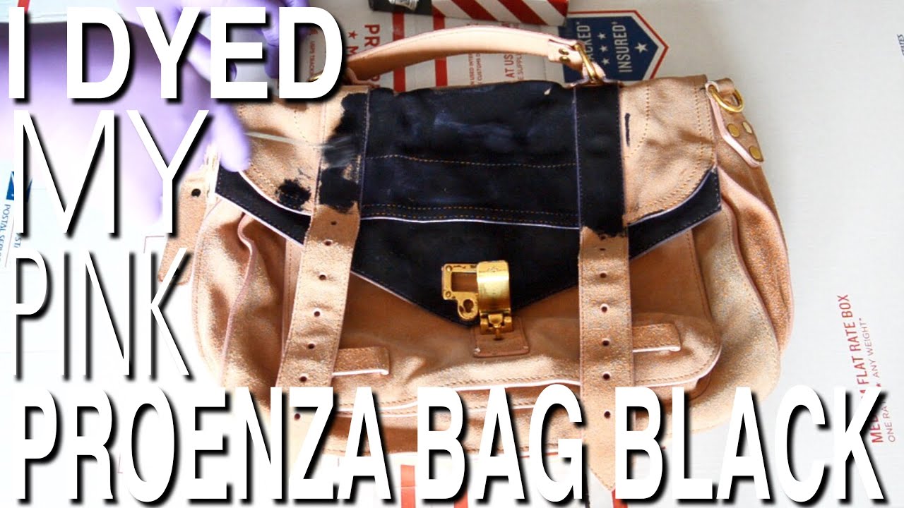 Я ПОКРАСИЛА СВОЮ РОЗОВУЮ ЗАМШЕВУЮ СУМКУ PROENZA В ЧЁРНЫЙ ЦВЕТ!!! ПЕРЕКРАШИВАНИЕ ЗАМШЕВОЙ СУМКИ СВ...