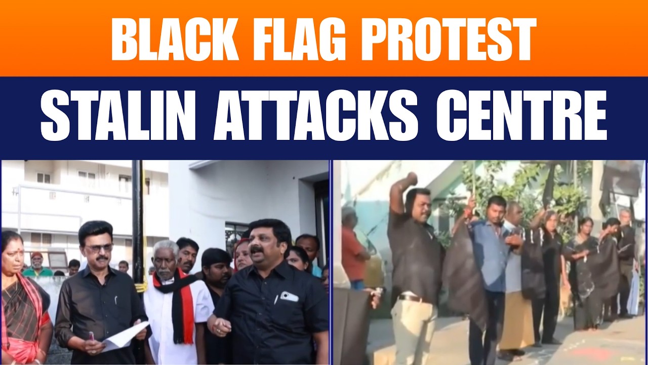 Stalin Launches Black Flag Protest Against Centre Over Delimitation Plan