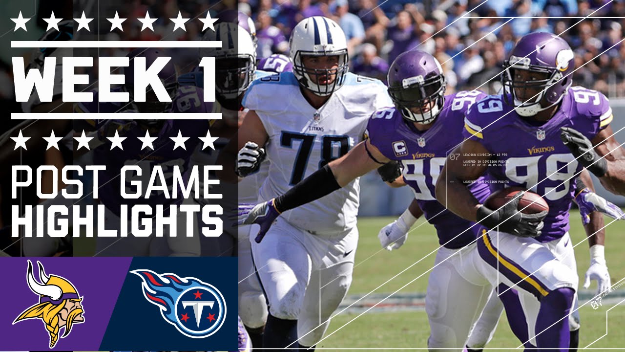 Vikings vs. Titans | NFL Week 1 Game Highlights