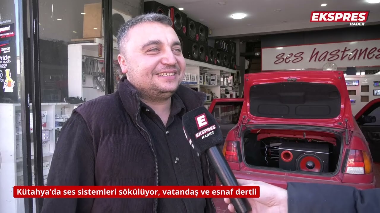 Kütahya’da ses sistemleri sökülüyor, vatandaş ve esnaf dertli