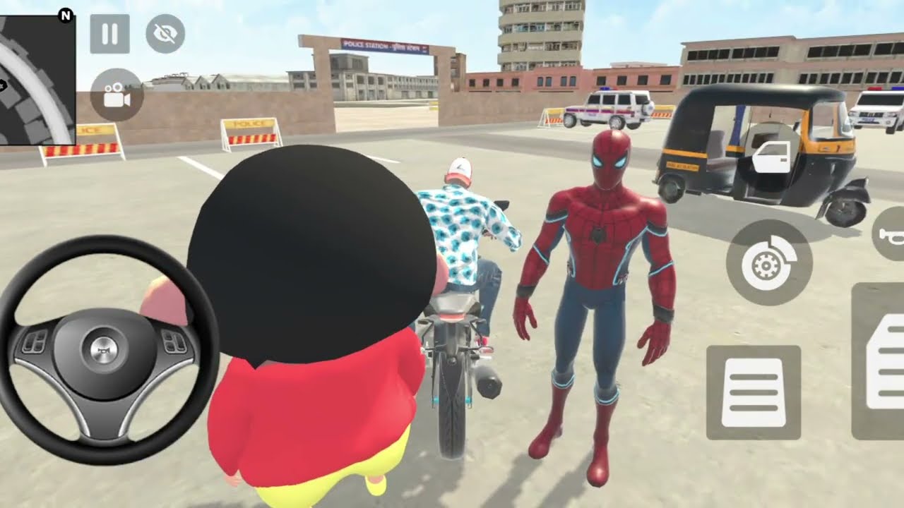  😱shinchan ka huva accident 🚀Franklin Gaya bachane Indian Theft Auto simulator game 🎯