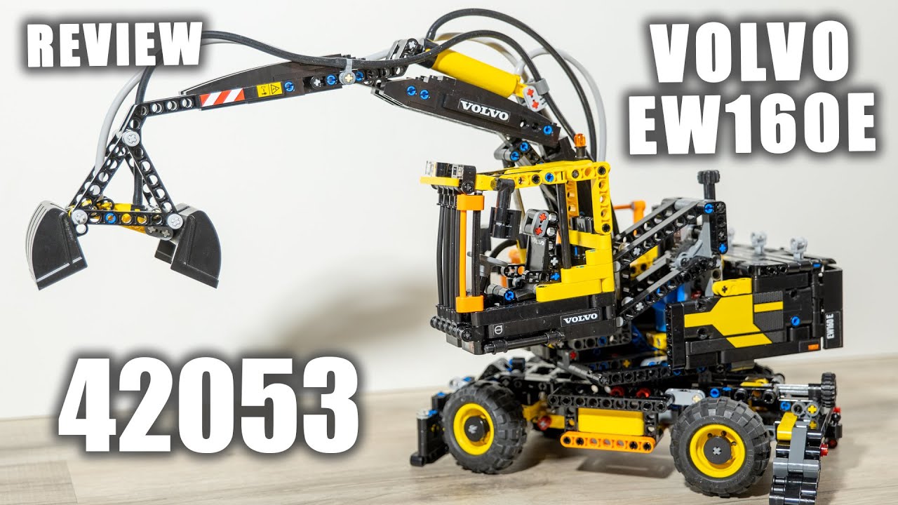 LEGO 42053 Review | LEGO Volvo EW160E Excavator | Review 42053 LEGO Technic 2016 Pneumatic