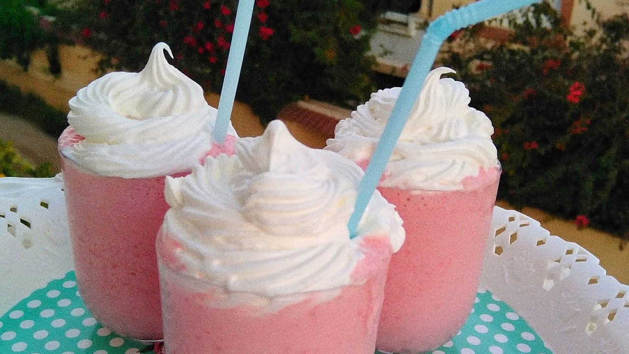 سموثي الفراولة احترافي (وصفة دورة تكوين) مشروب مغذي ومنعش لسهراتنا الرمضانية🍓🌙🌛