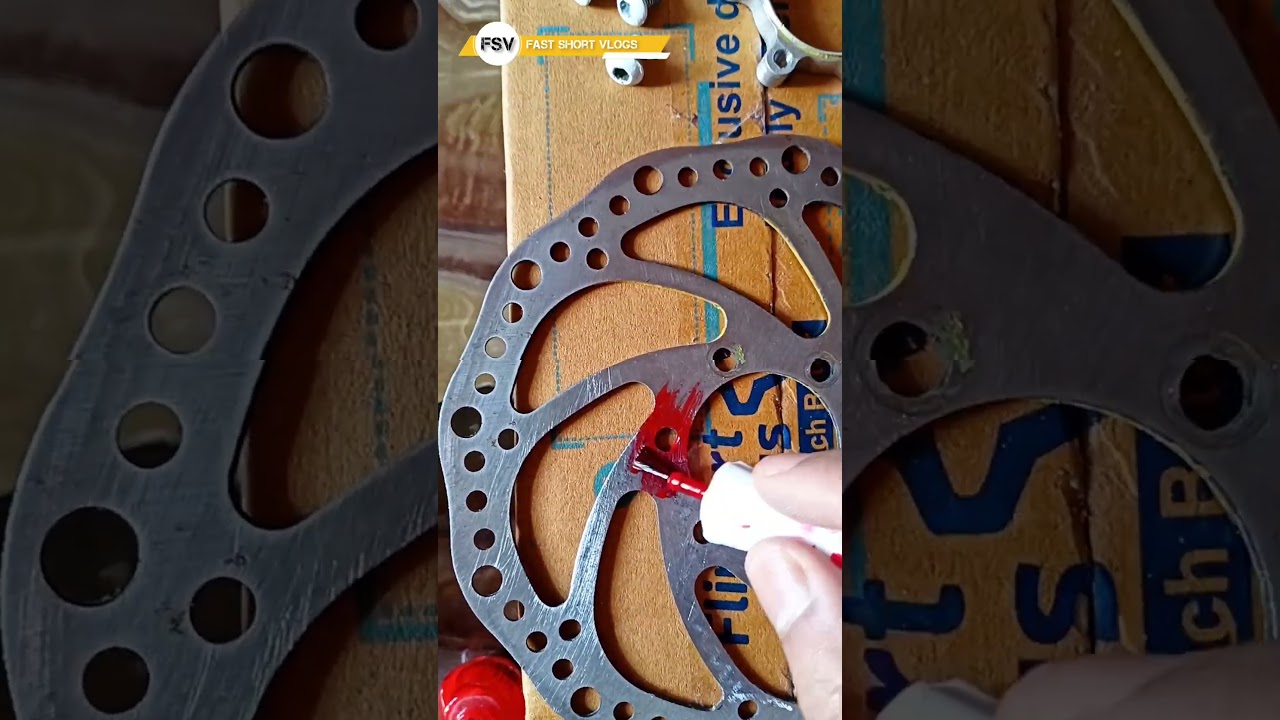 cycle disc brake modification part -3 #shorts #cycle #subscribe