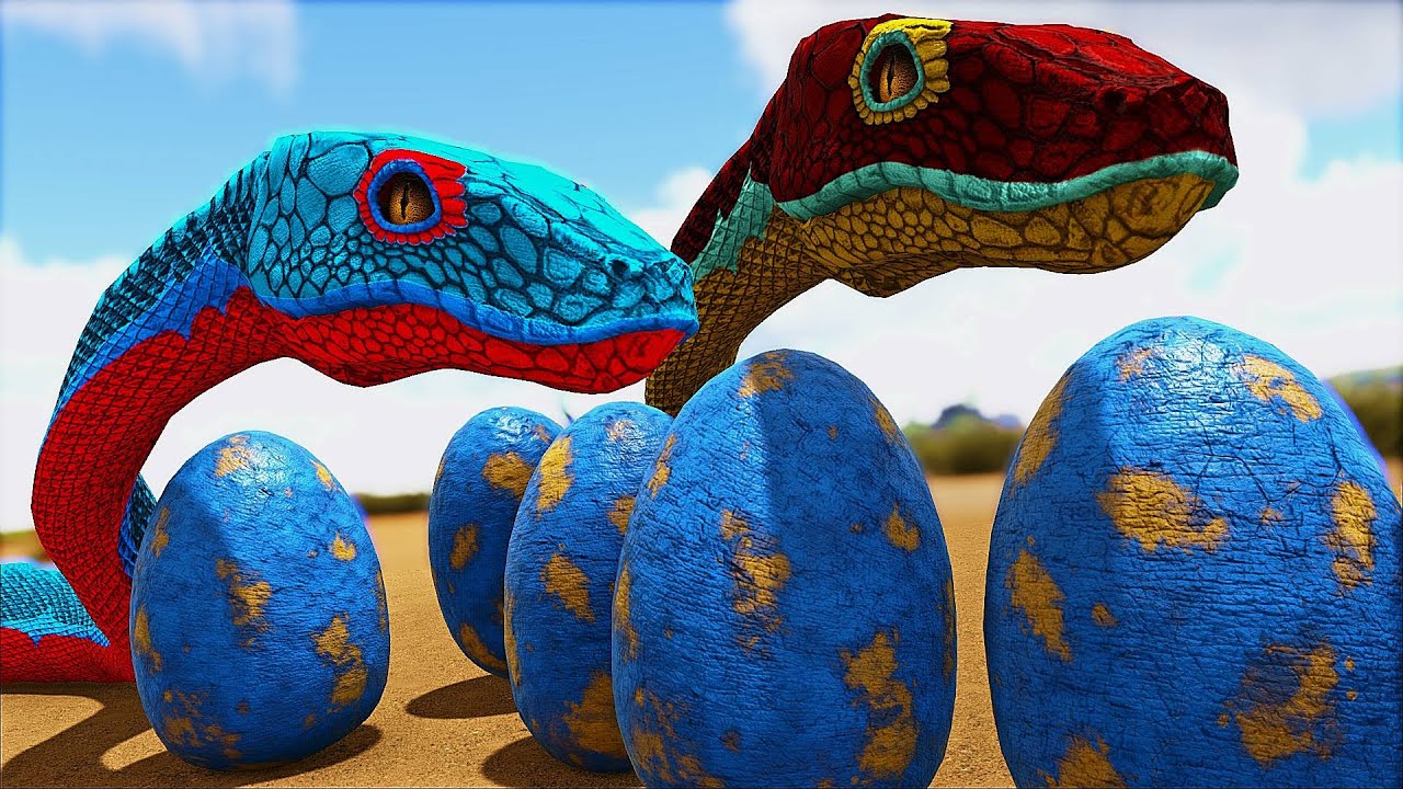O PAI COBRA GIGANTOPHIS TEVE QUE SALVAR OS OVOS DAS MEGALANIAS TRAIÇOEIRAS! ARK DINOSSAUROS EVOLVED