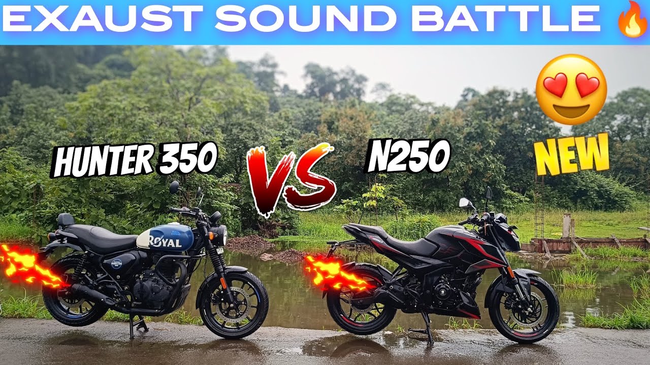 Pulsar N250 vs Hunter 350 | Real Exhaust Sound Test 🔊🔥