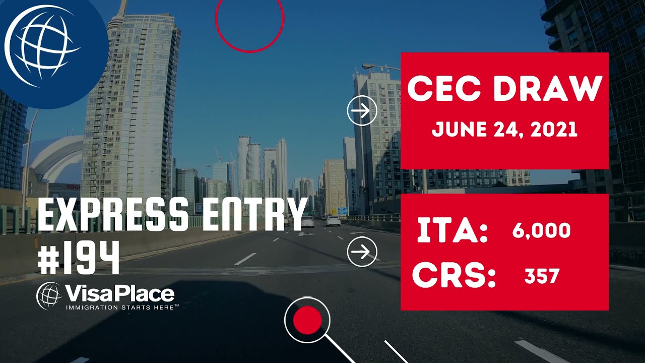 Express Entry #194: CEC Draw on June 24, 2021