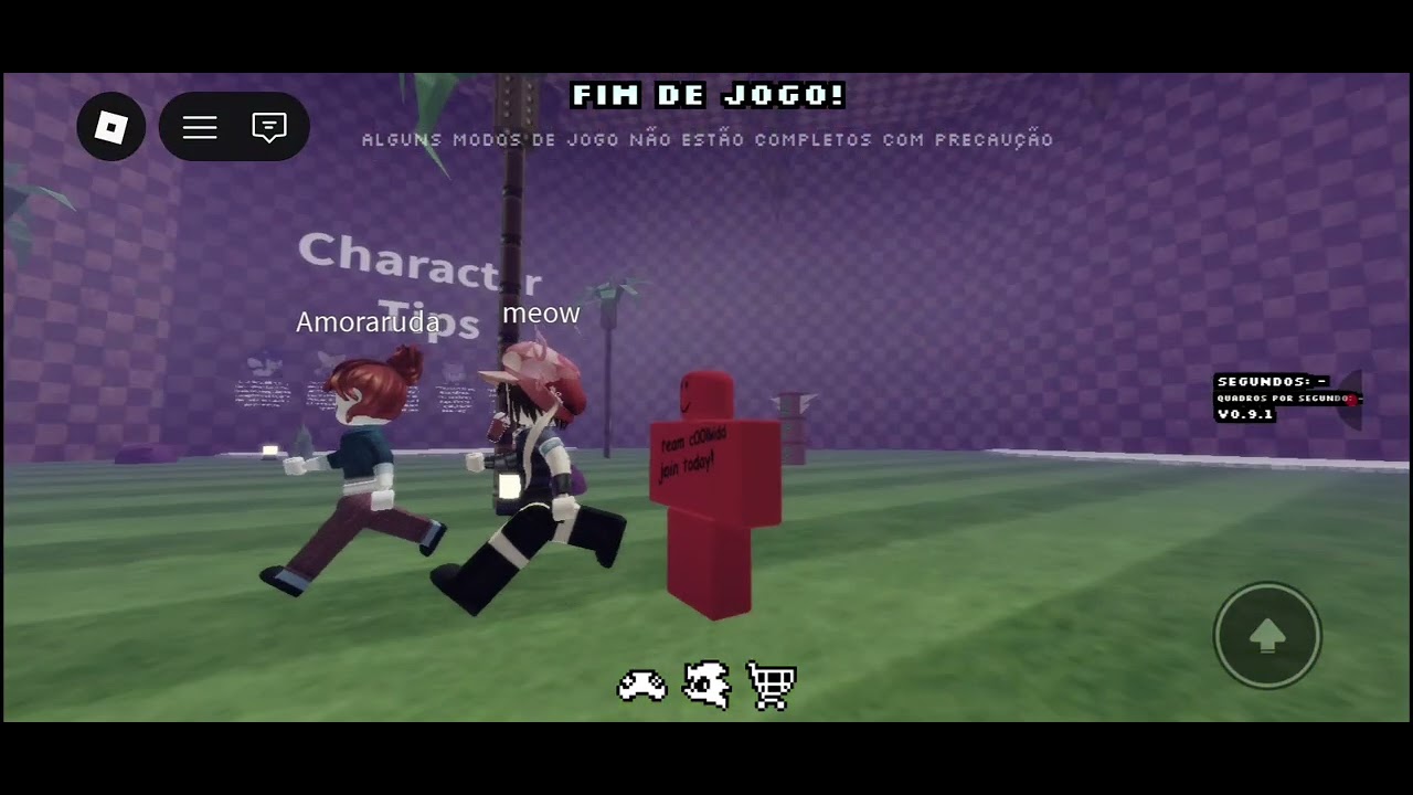 Jogando um jogo de sonic no roblox
