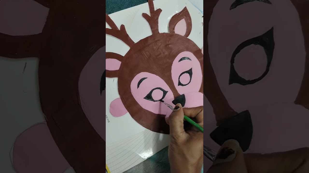 Easy face mask for kids #youtubeshorts #shortsfeed #paintingideas#painting #shorts#shortsvideo#paint