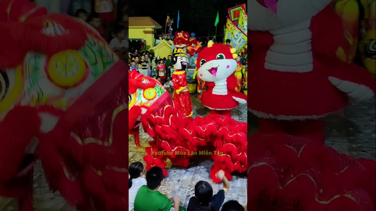 M&uacute;a L&acirc;n Vui Qu&aacute; #mualanongdia #liondance #babycute #funny #c&uacute;ncon #funnyshorts #liondance #baby