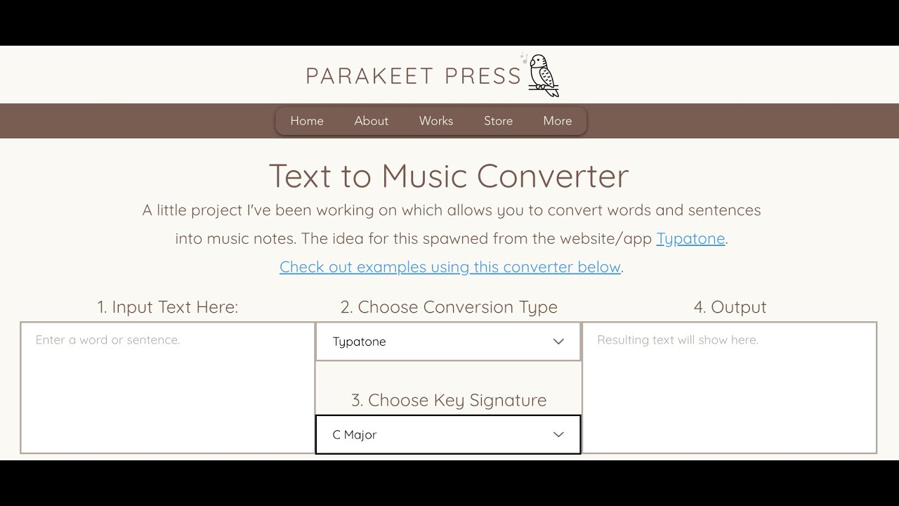 Text to Music Converter