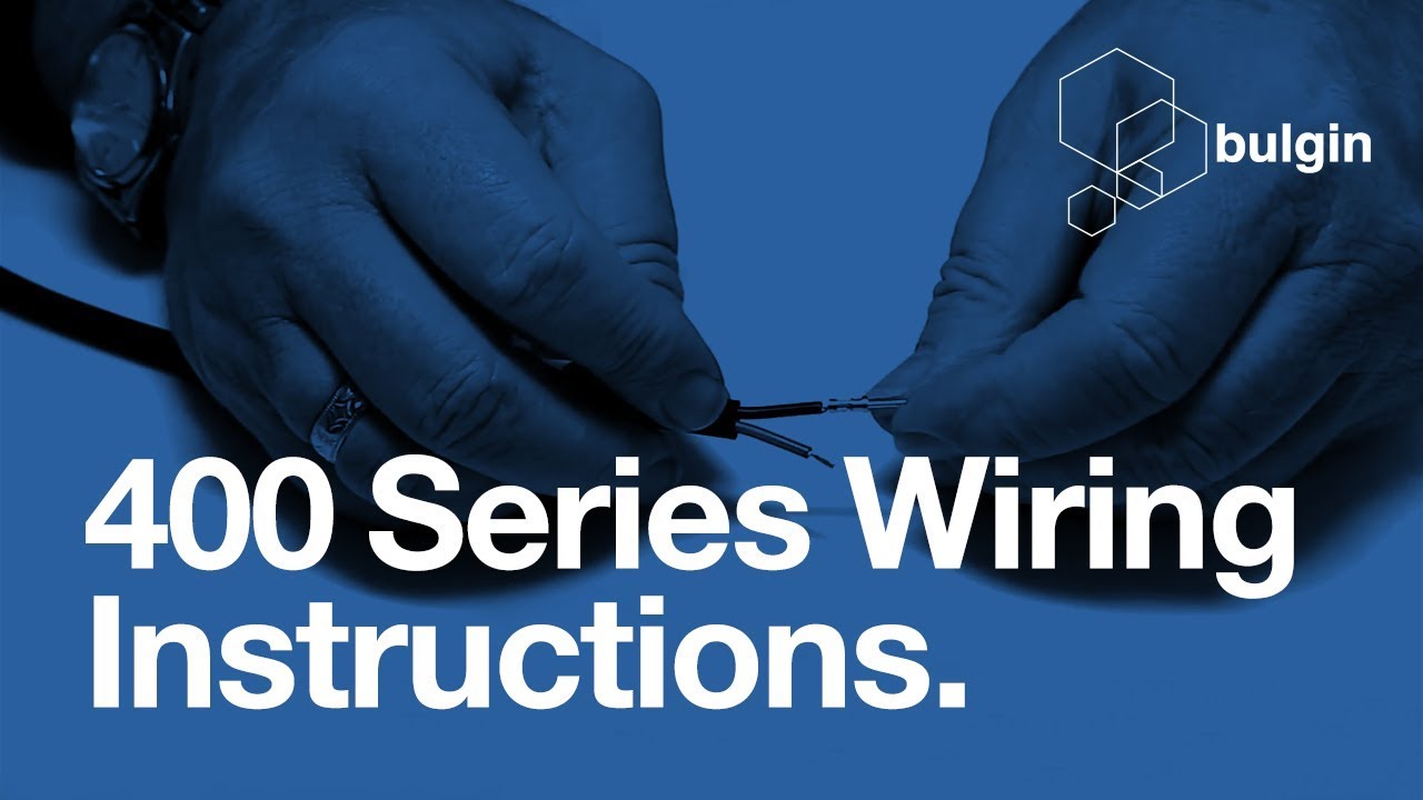 Bulgin 400 series wiring instructions