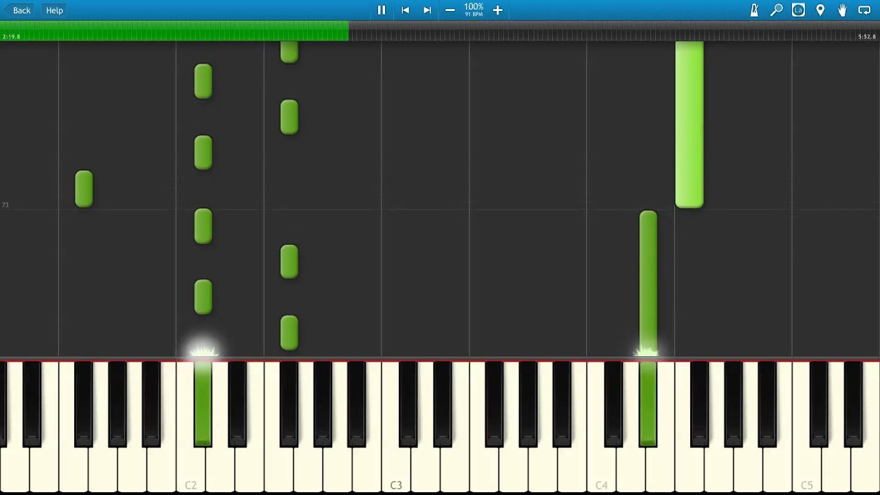 Brian Crain - Dream of Flying - Synthesia Tutorial
