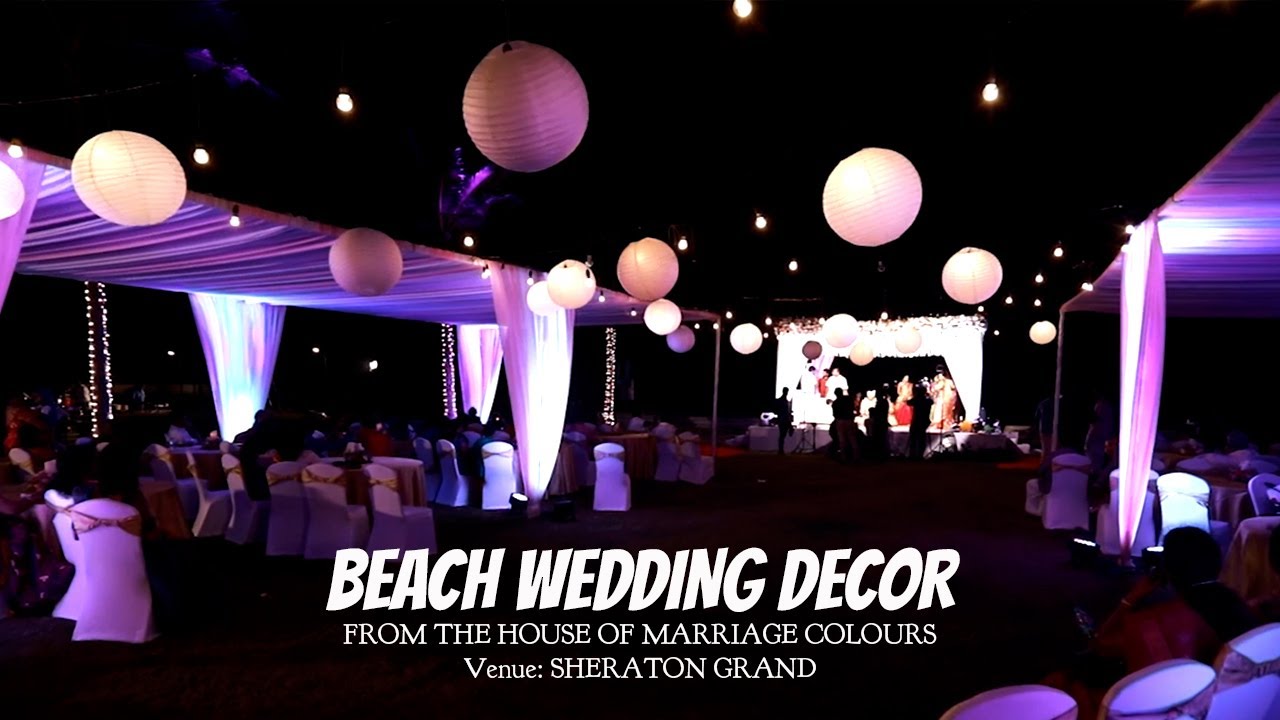 Royal Beach Wedding Decor| Sheraton Grand|Lights & Floral |Wedding Stage Decor|Beach Wedding
