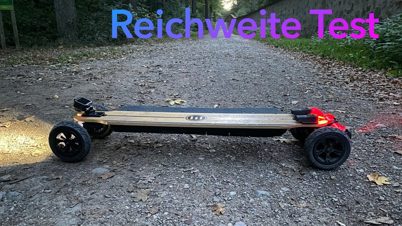 Evolve GTR Bamboo All Terrain 150mm Reifen Offroad Reichweite Test Deutsch German