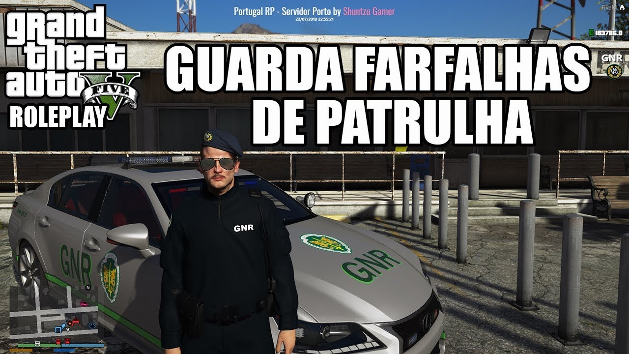 LIVESTREAM #270 👉GTA V ROLEPLAY - SERVIDOR PORTO - GUARDA FARFALHAS DE PATRULHA - FARFALHAS É LEI