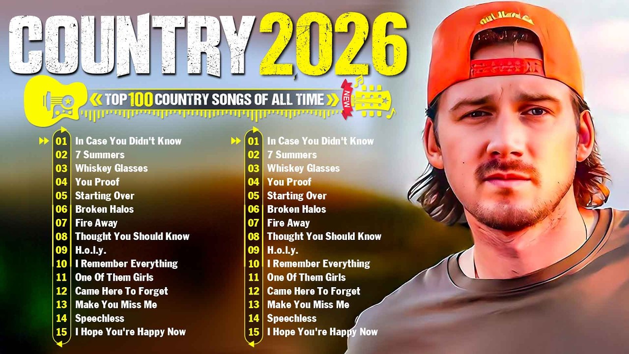Country Songs 2026 - Morgan Wallen, Luke Combs, Luke Bryan, Chris Stapleton, Jason Aldean, Lee Brice