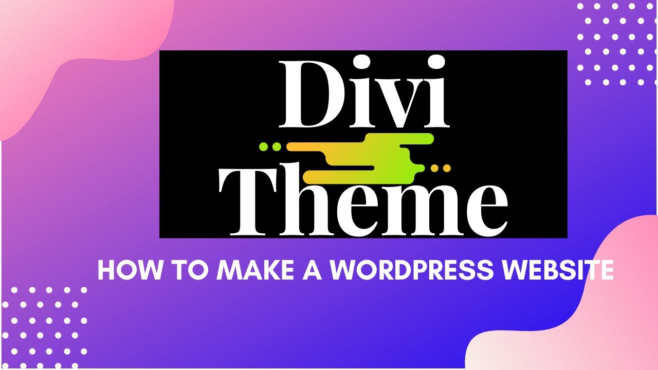DIVI WEBSITE: How To Create A WordPress Blog Website With Divi Theme For Beginners | Bluehost