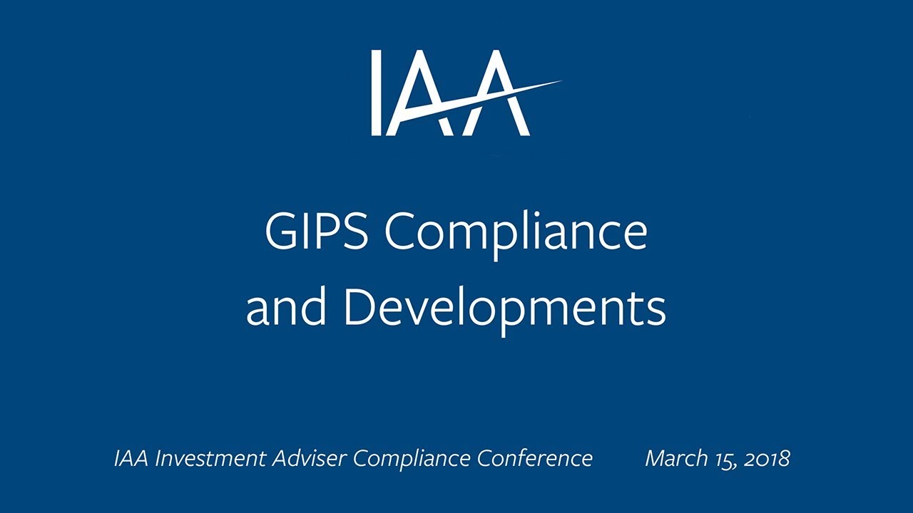 GIPS Compliance and Developments
