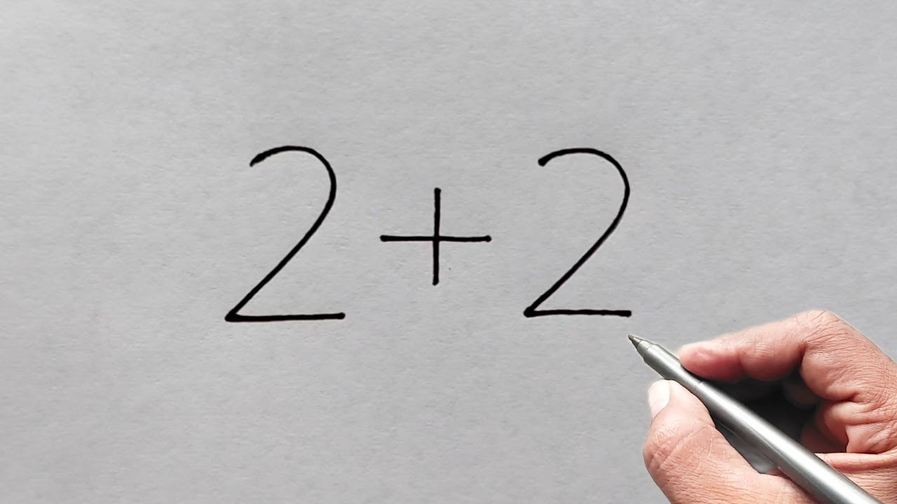How to draw Rat From number 2+2 | Easy Rat Drawing for beginners | number drawing