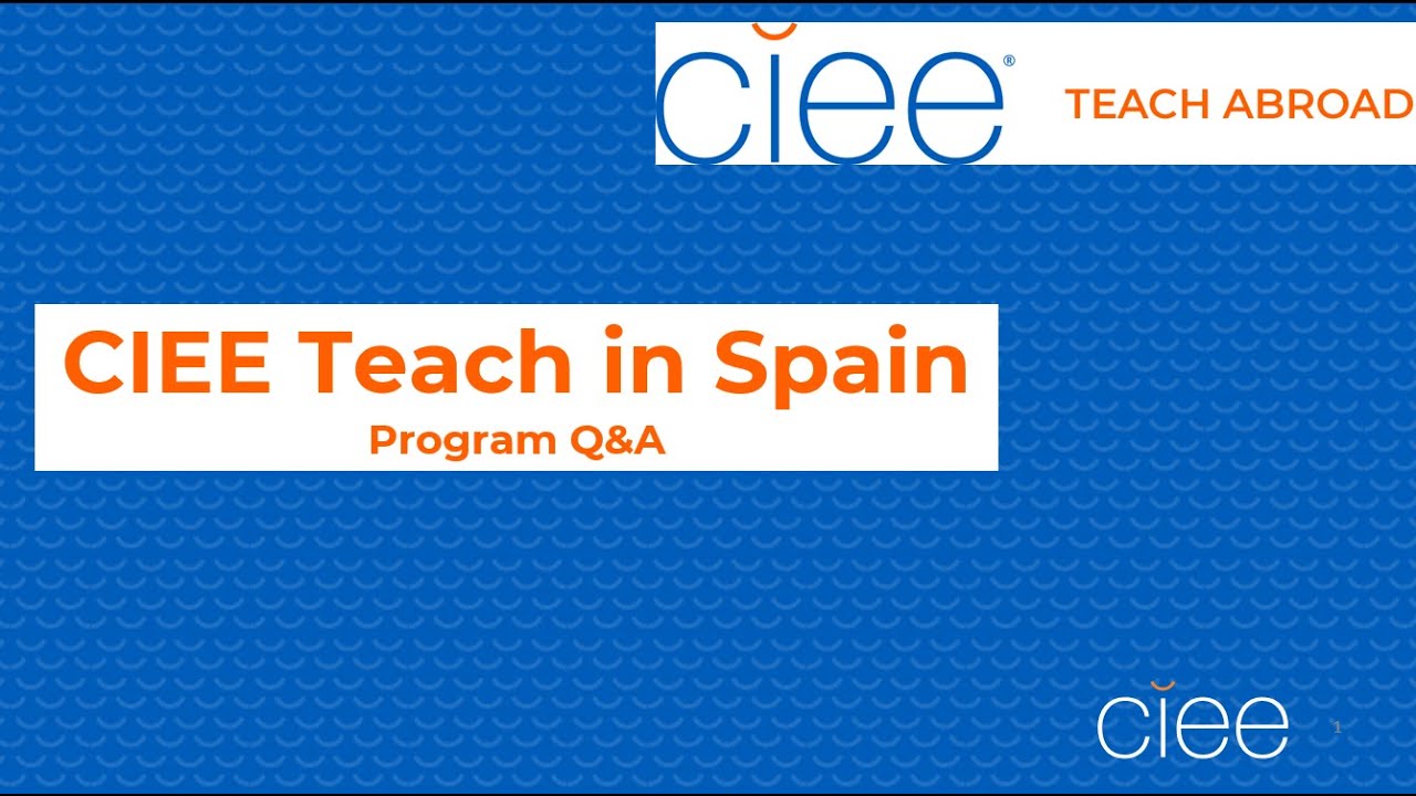 CIEE Teach in Madrid - Fall 2026 Q&A