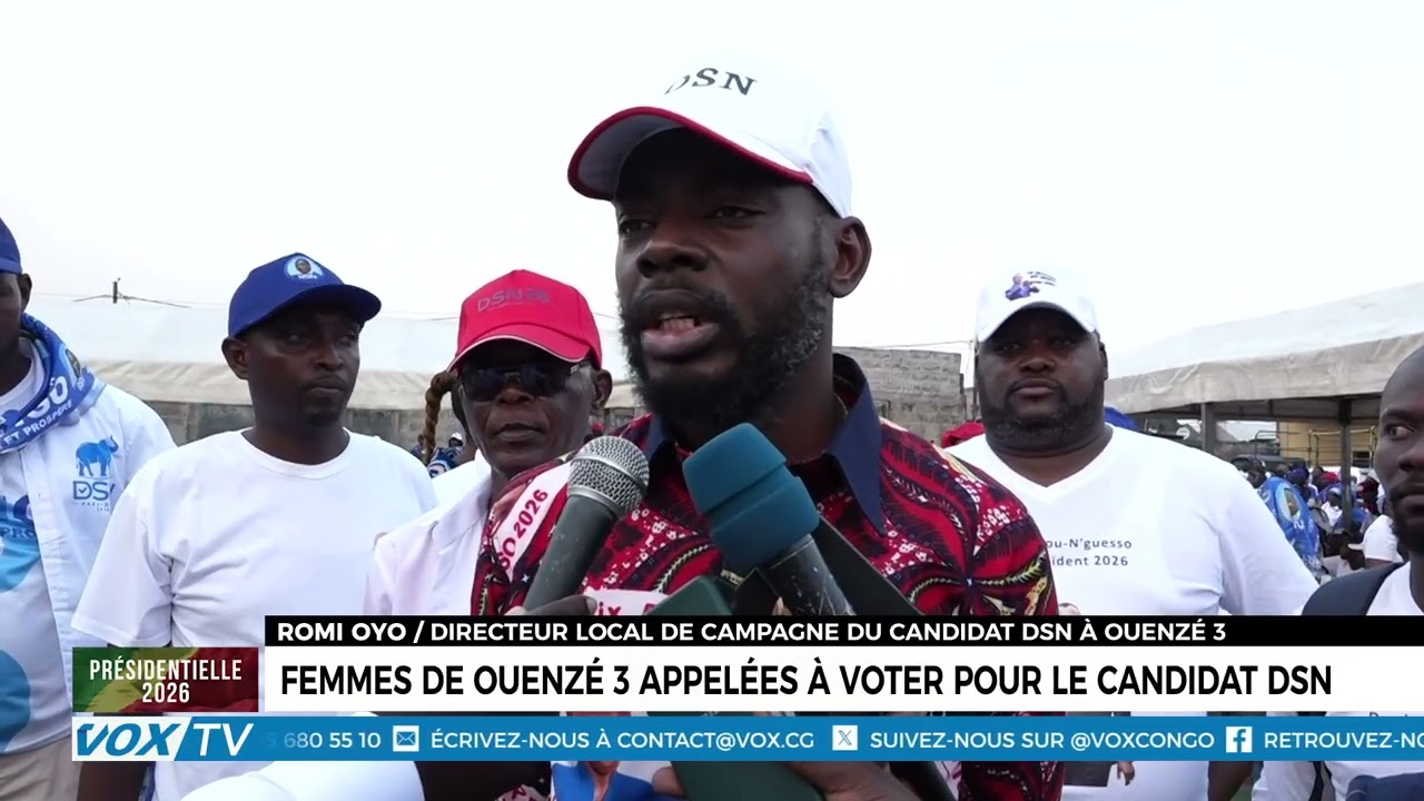 Femmes de Ouenzé 3 appelées à voter pour le Candidat DSN 1