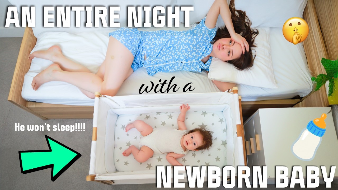 Very Realistic Night Routine With A Newborn! | Spend An Entire Night With My Newborn! | ad