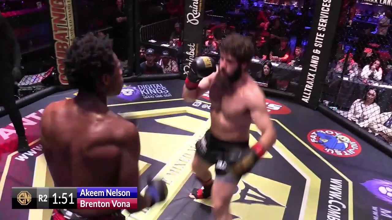 Брентон Вона против Акима Нельсона - Combat Night Tallahassee