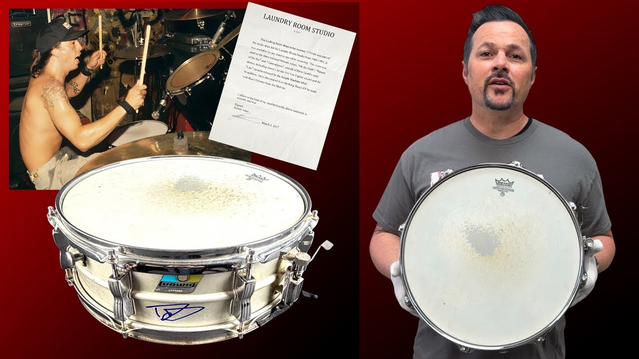 AT AUCTION: Dave Grohl Studio Used Snare Drum - Used for Nirvana & Foo Fighters Recordings!