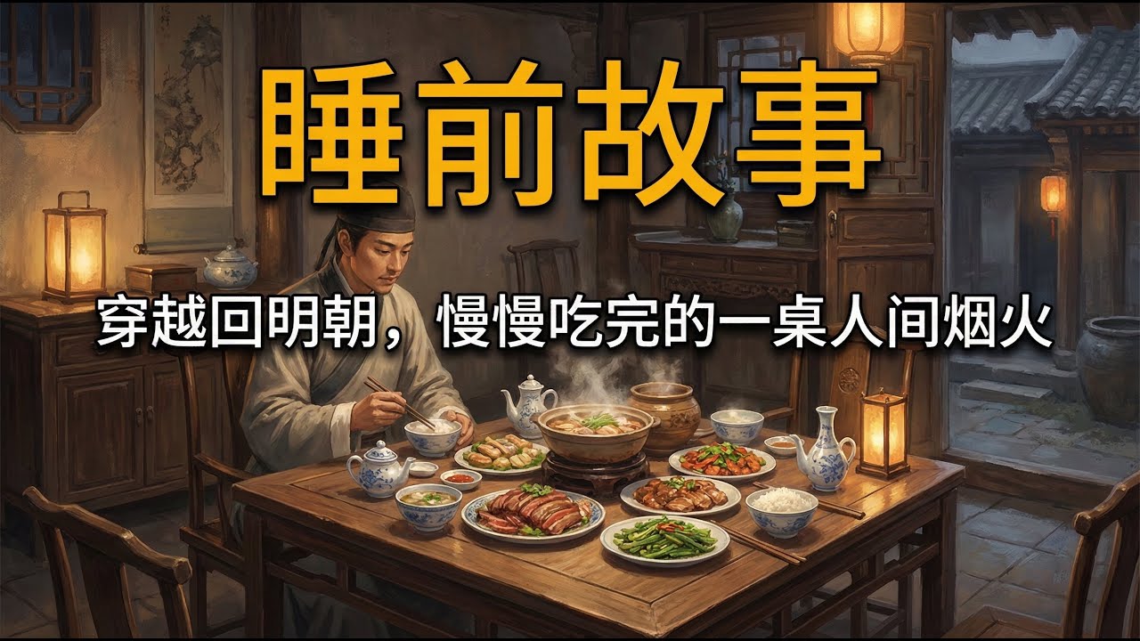 睡前故事：穿越回明朝，慢慢吃完的一桌人间烟火