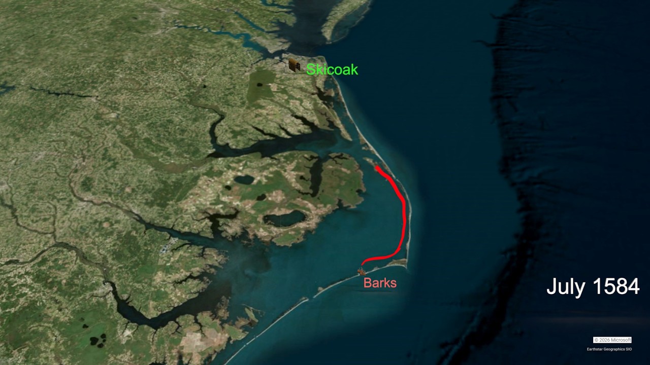 Roanoke, Lost Colony, Part 1: Barlowe & Amadas, 1584 | Walter Raleigh's Roanoke Colony | Outer Banks