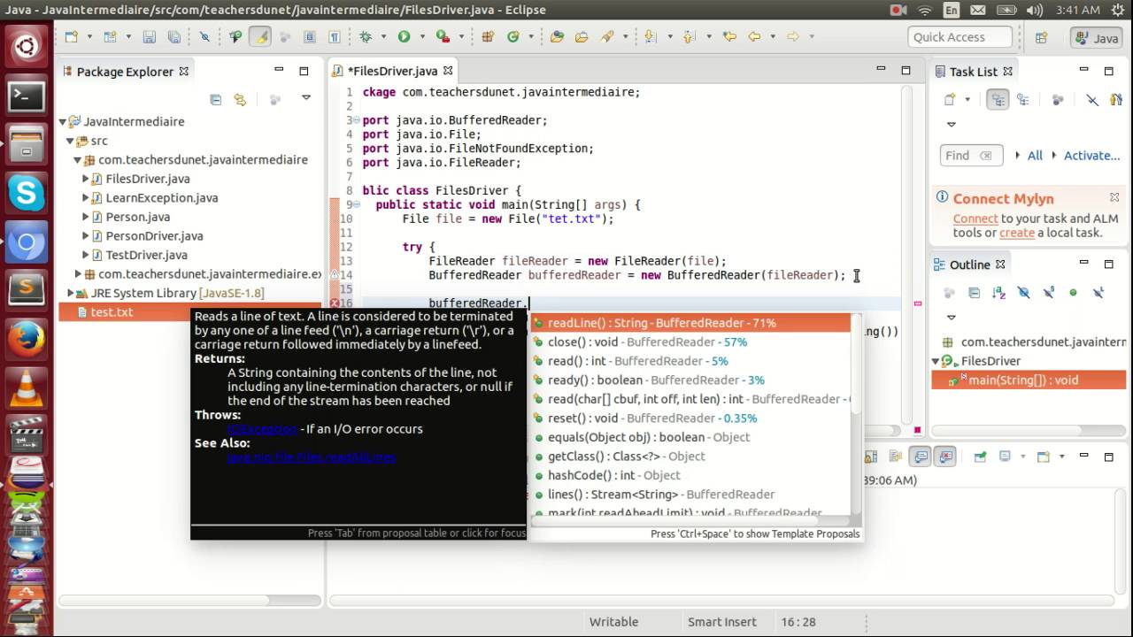 JAVA (Intermédiaire) - 80 - Lire le contenu d'un fichier avec FileReader et BufferedReader en Java