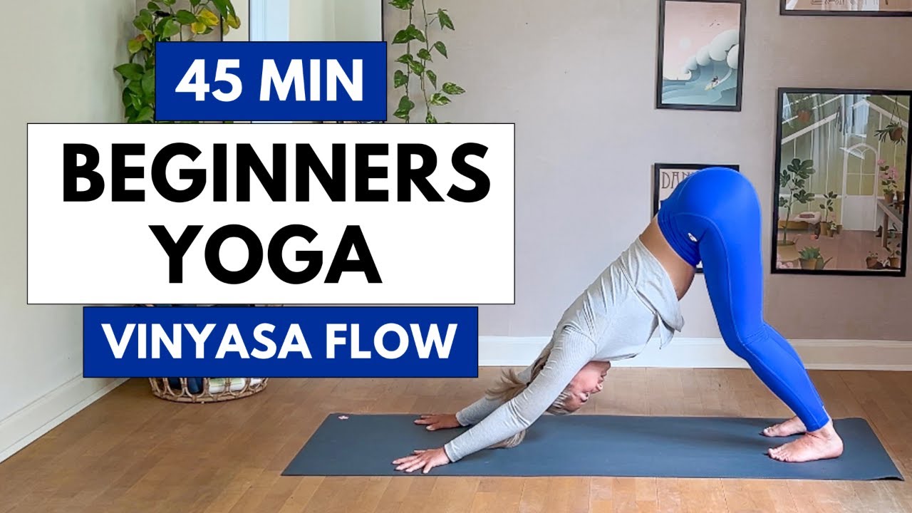 Beginners yoga full vinyasa flow | 45 min daily yoga
