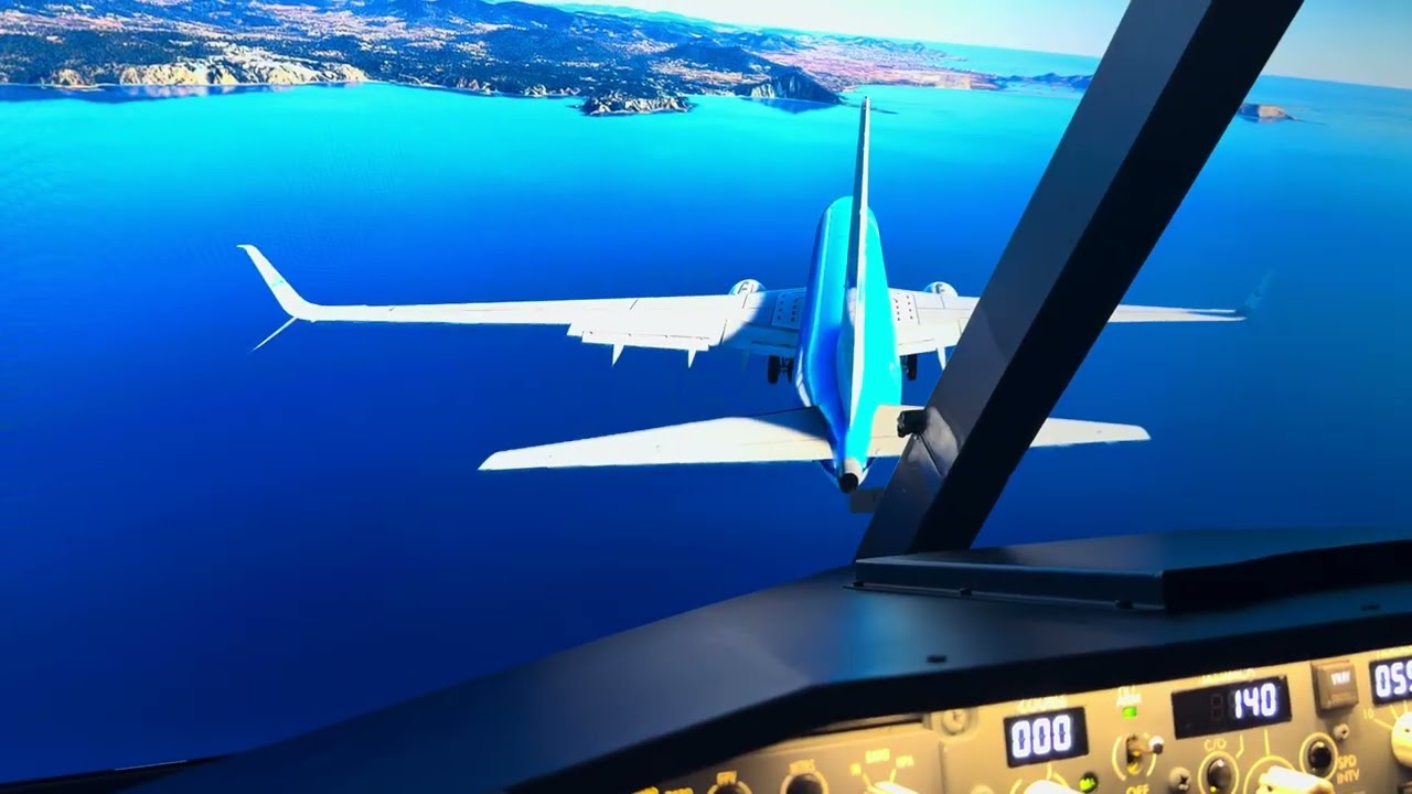 Prosim 737 Max dancing with autopilot on