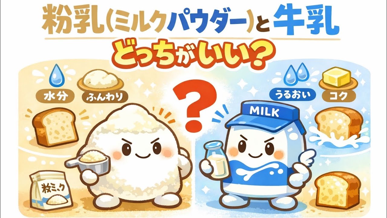 粉乳と牛乳はどっちがいい？2月14日(土)