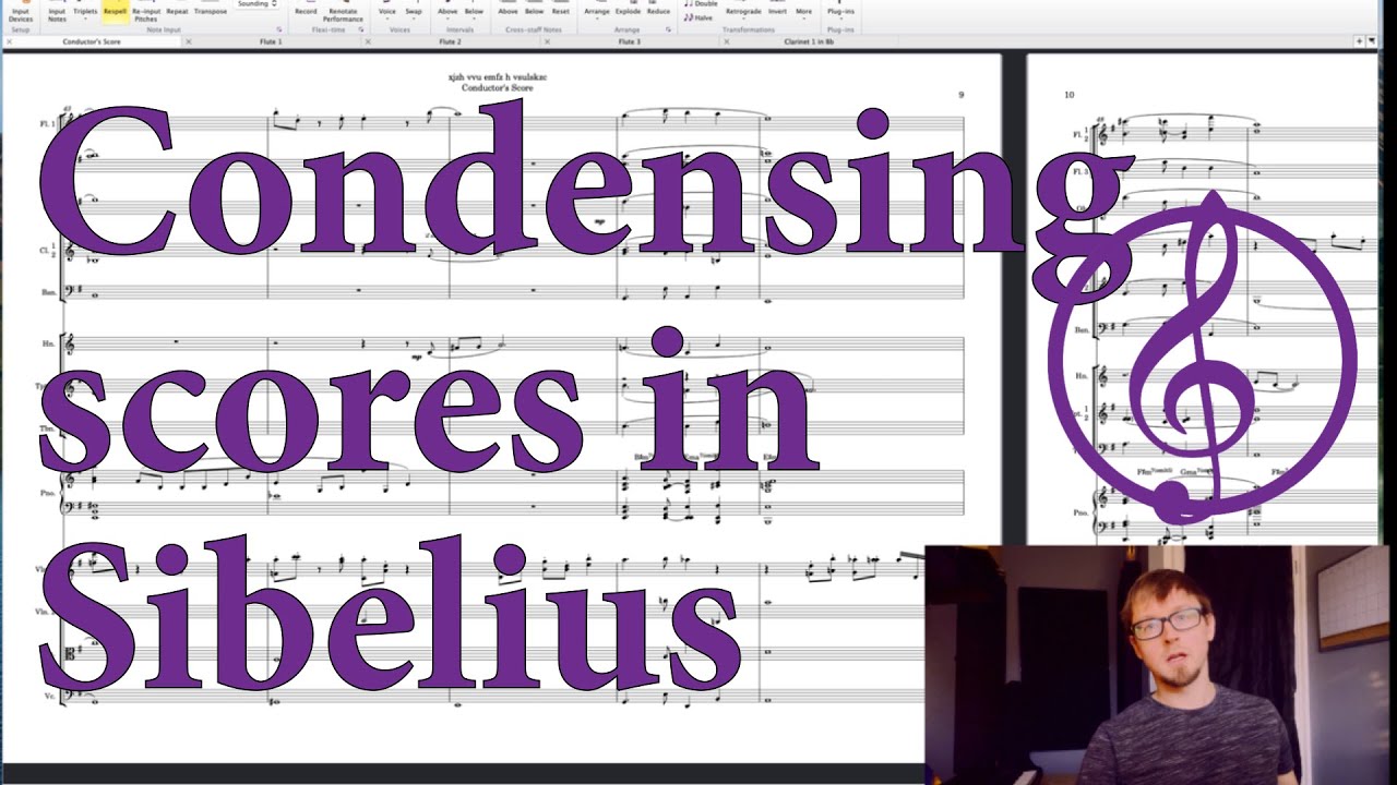 'Condensing' scores in Sibelius