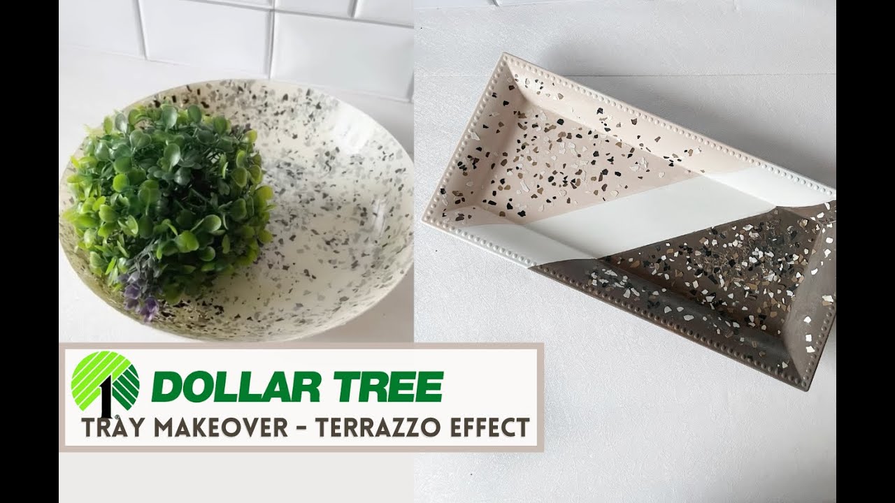 DOLLAR TREE DIY: TERRAZZO PLATTERS