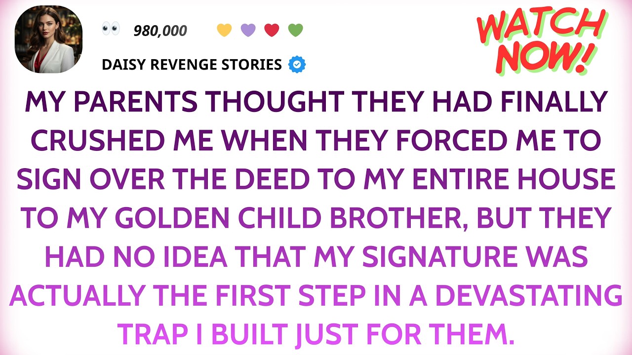 My Parents Forced Me to Sign My House Over to My Brother — They Had No Idea What I Had Planned