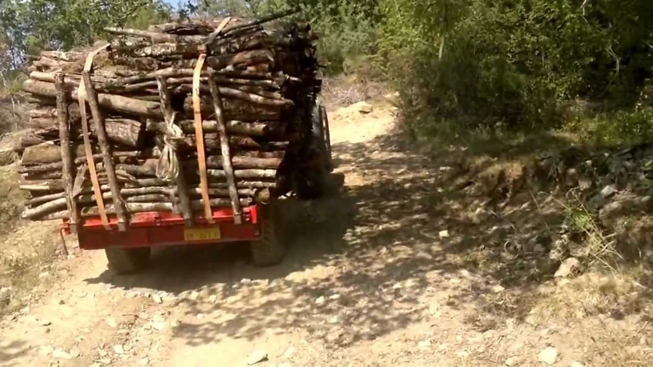 Esbosco con lamborghini r3evo 110 +cesta anteriore+ rimorchio trazionato
