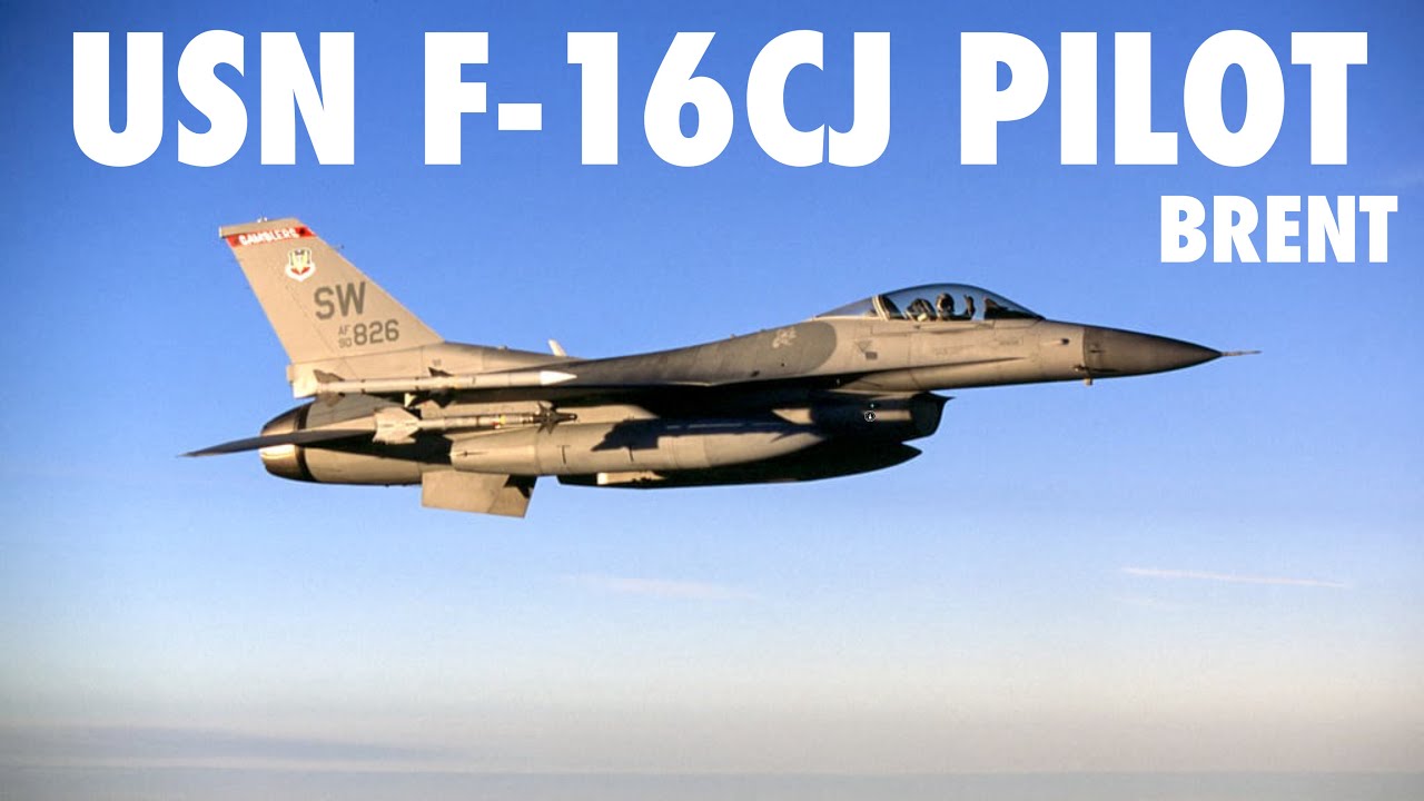 F-14 Pilot Flies the USAF F-16 On His Exchange Tour | Brent (Part 2)