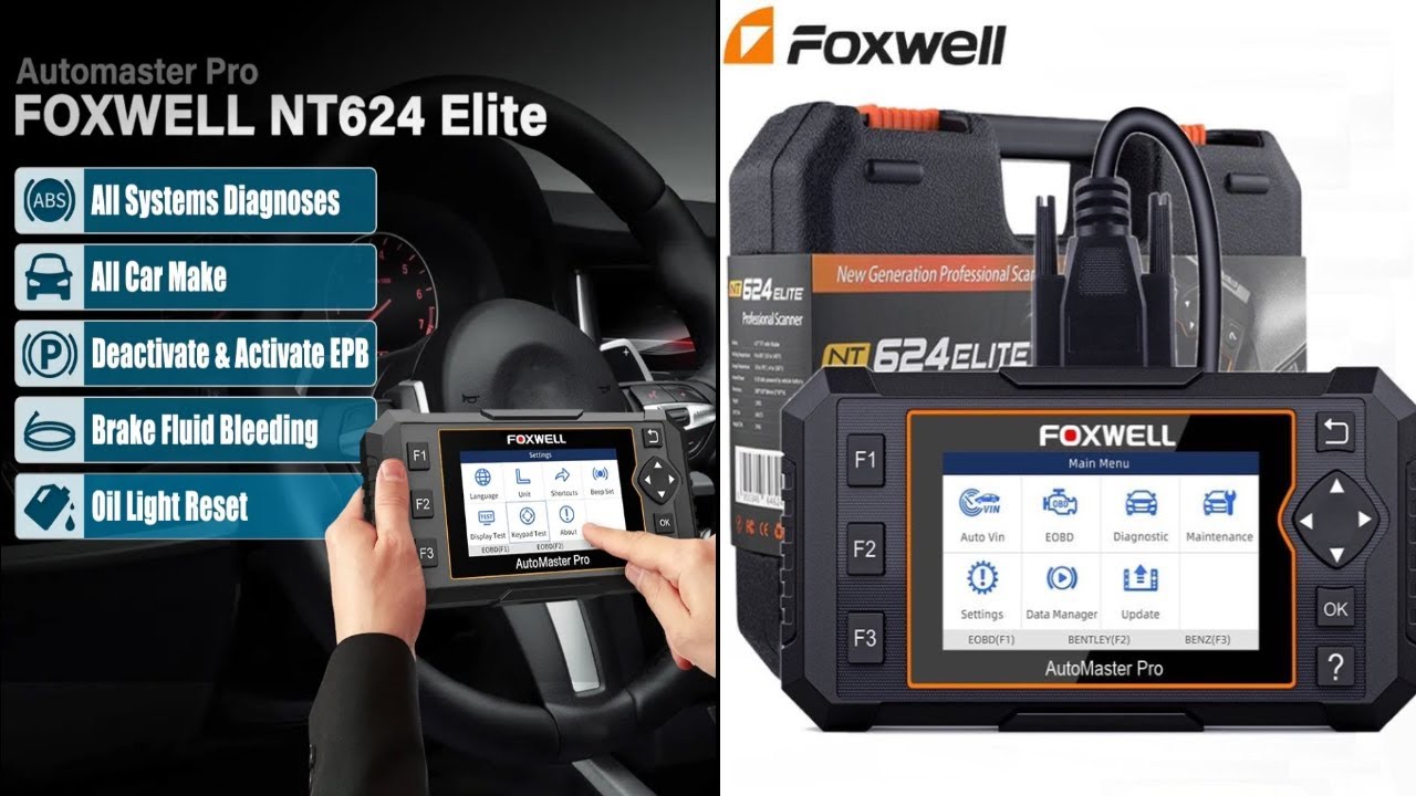 FOXWELL NT624 Elite Professional All Systems Scanner Car Diagnostic Tool