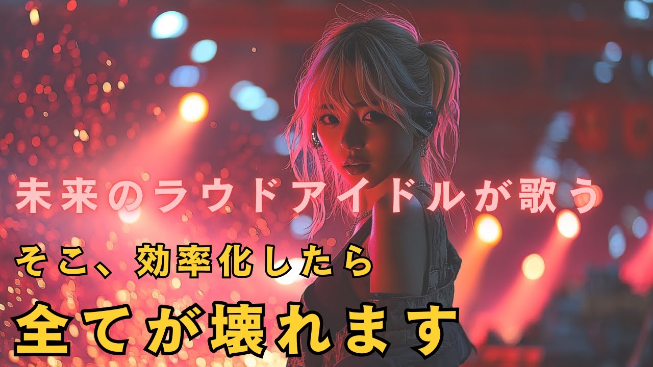 【製造業 AI Music アイドル】　そこ、効率化したら全てが壊れます　『INEFFICIENT PRIDE』　(ラウドアイドル)