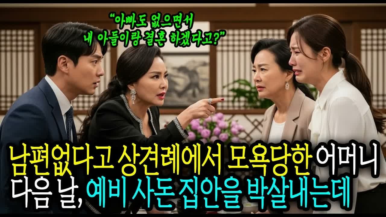 남편없다고 상견례에서 내 딸을 무시한 예비 사돈집안을 박살내버렸습니다 #사연라디오 #오디오북 #인생사연 #노후의지혜