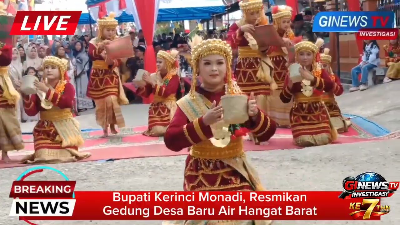 #Bupati kerinci monadi resmikan gedung serba guna desa baru kecamatan air hangat barat semurup 