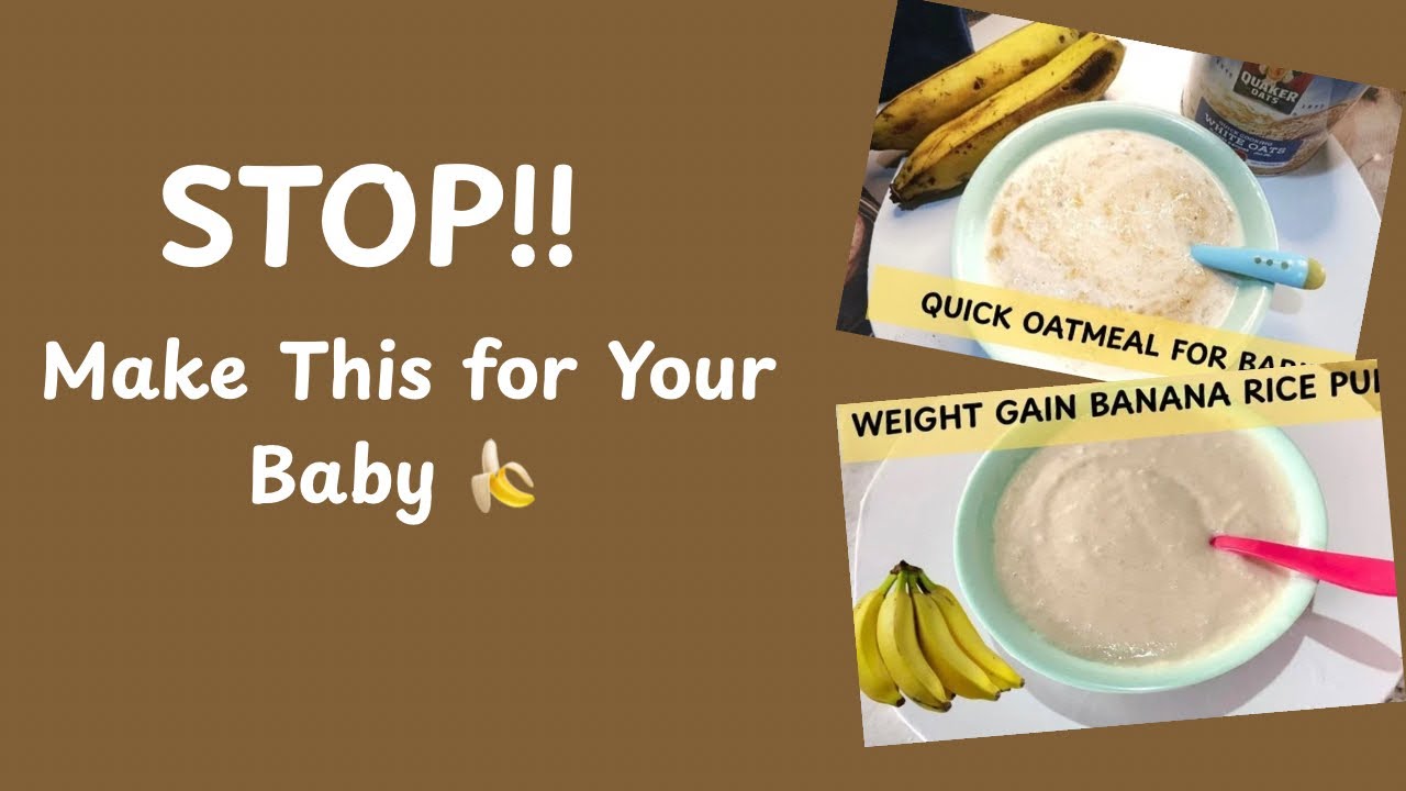 3 BEST BANANA RECIPES FOR BABIES (6 MONTHS) // Healthy and Easy Baby Food
