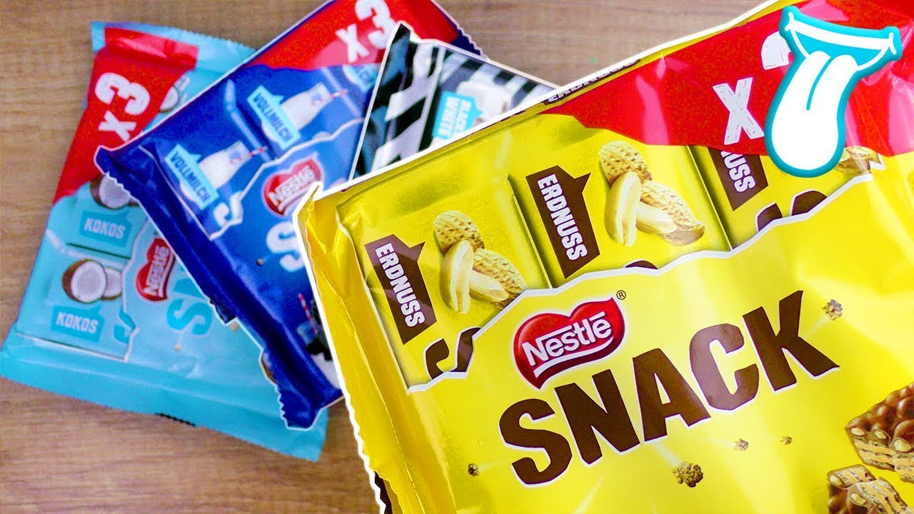 4 WAFFELRIEGEL; DIE DU NICHT ESSEN MUSST !?| NESTLE SNACK RIEGEL | IN ALLER MUNDE