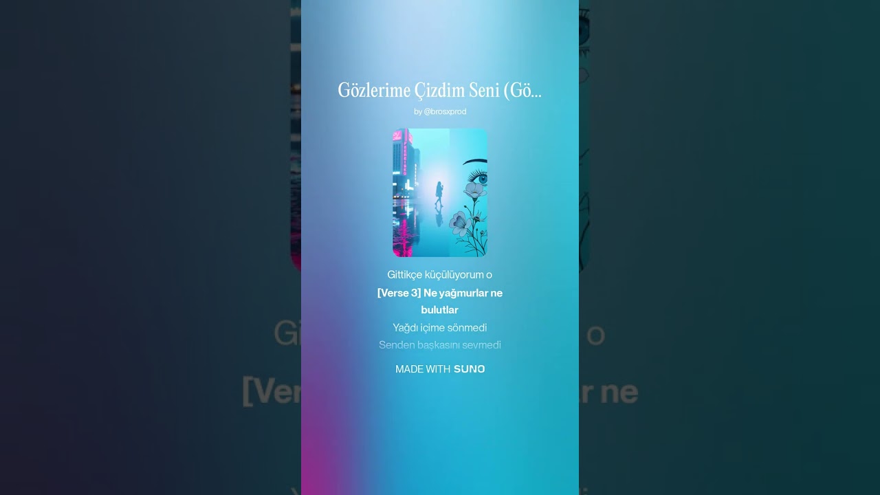 Gözlerime Çizdim Seni (COVER Aİ)